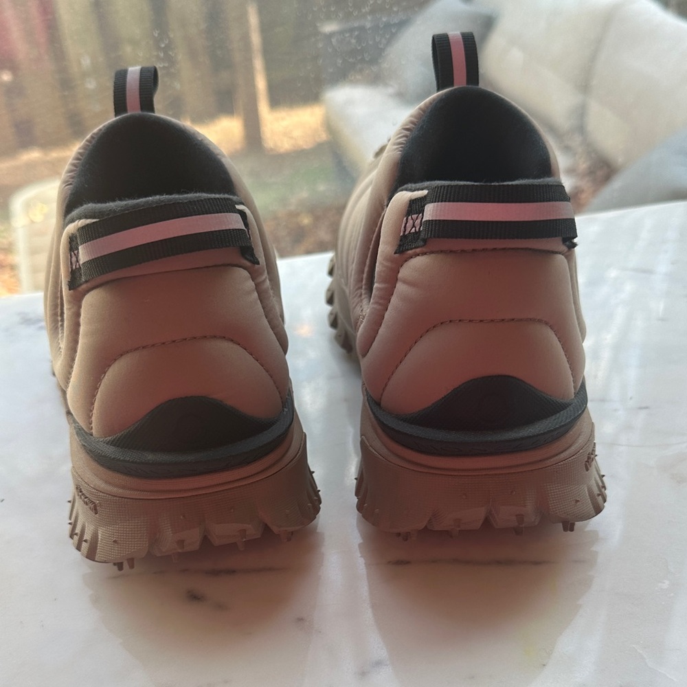 Moncler Cream Quilted Slip-On Shoes - Picture 2 of 5
